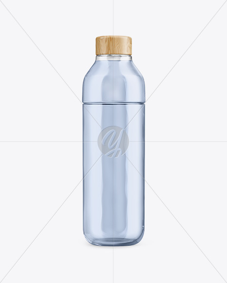 Glass Bottle With Liquid Mockup