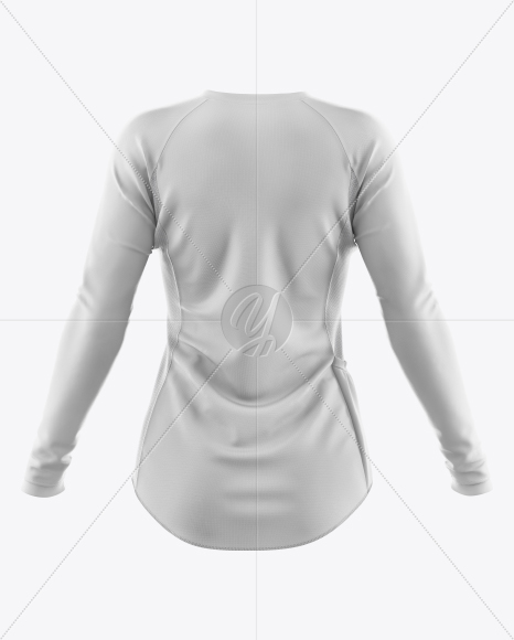 Women`s Cycling Jersey Mockup - Back View