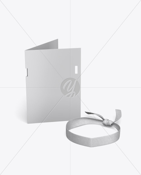 Gift Card with Ribbon Mockup