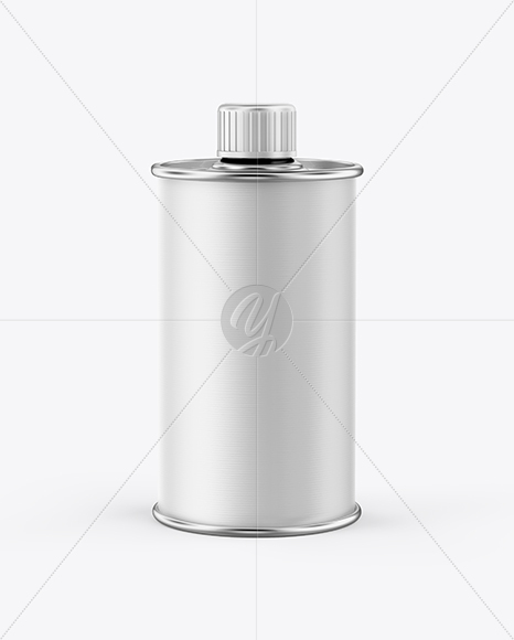 750ml Olive Oil Metal Bottle Mockup