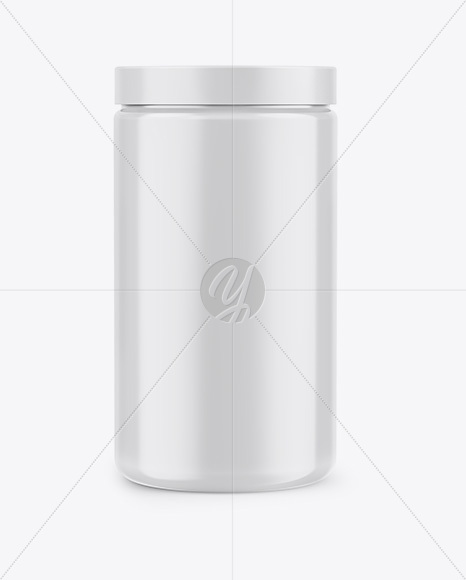 Glossy Jar Mockup - Front View