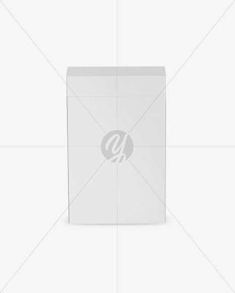 Flip-Top Hard Cigarette Pack Mockup - Back View