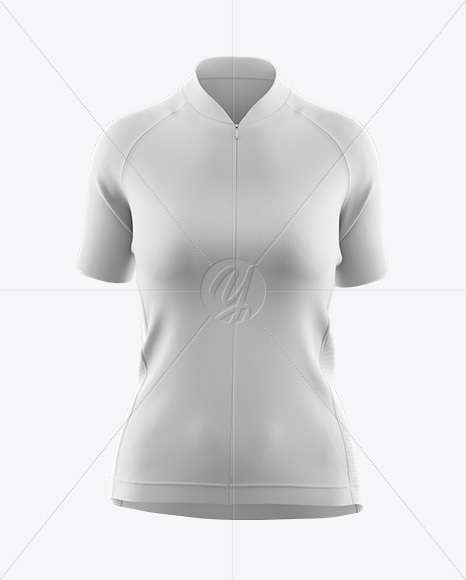 Women's Cycling Jersey Mockup - Front View