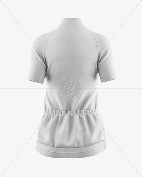 Women&#039;s Cycling Jersey Mockup - Back View