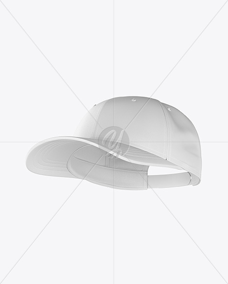 Snapback Cap Mockup - Half Side View