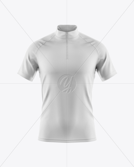 Men&#039;s Cycling Jersey Mockup - Front View