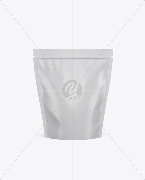 Matte Stand Up Pouch Mockup - Front View