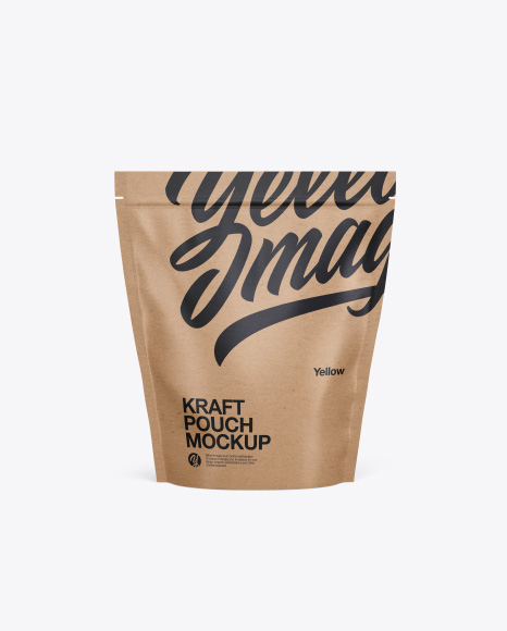 Kraft Stand Up Pouch Mockup - Front View - Kraft+Stand-up+Food+Bag+Mockup+-+Front+View+-+Download+...