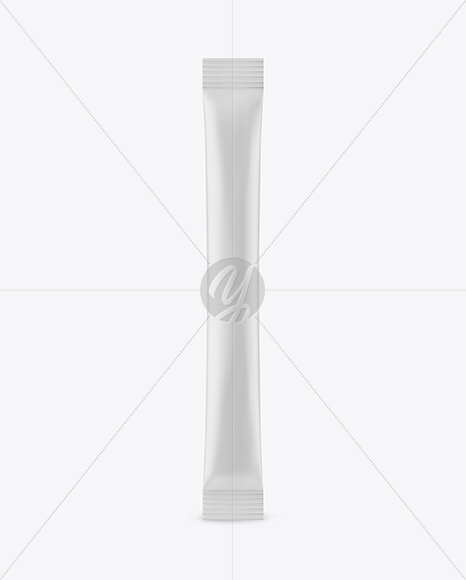 Matte Stick Sachet Mockup - Front View