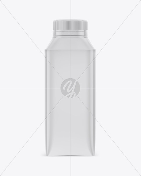 Milk Bottle Mockup - Front View