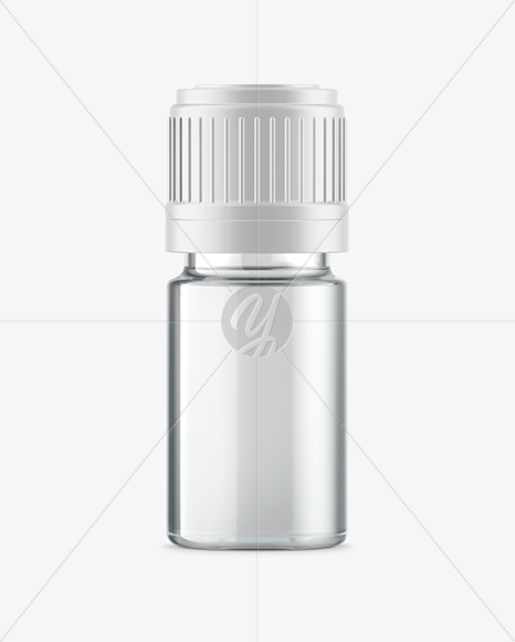 Clear Glass Oil Bottle Mockup