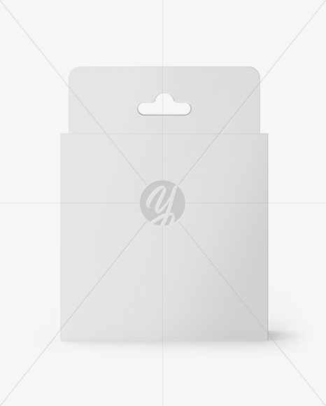 Glossy Paper Box w/ Hang Tab Mockup