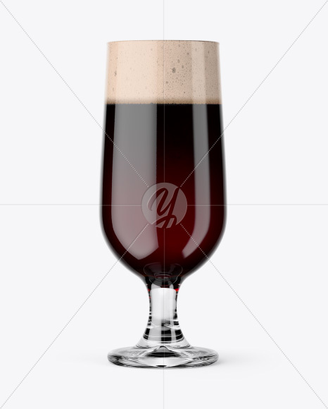 Embassy Glass with Stout Beer Mockup