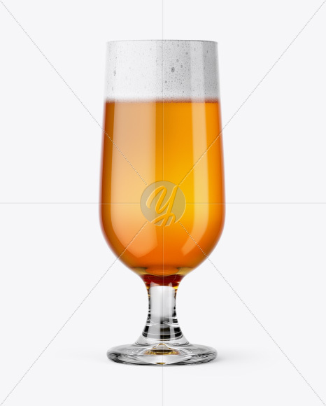 Embassy Glass with Hazel Orange Beer Mockup