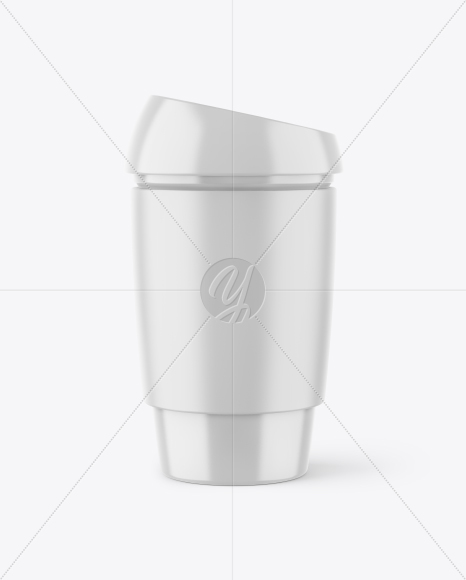 Glossy Cup with Holder Mockup