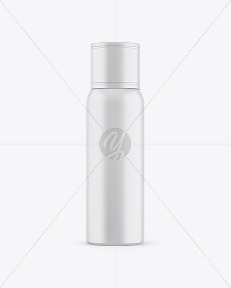 Matte Plastic Bottle Mockup - Front View