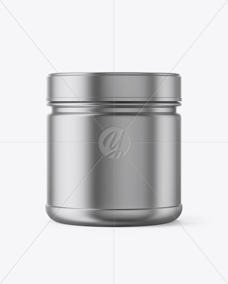 Metallic Protein Jar Mockup