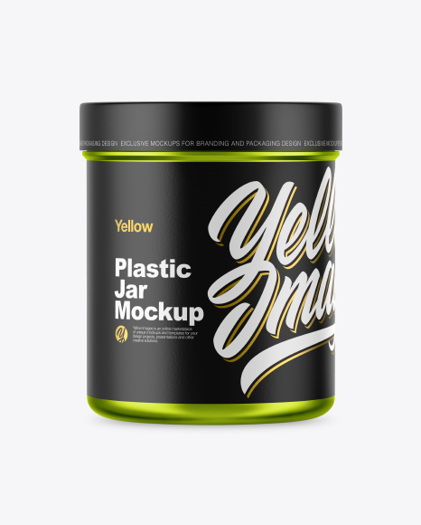 Metallic Jar Mockup - Front View