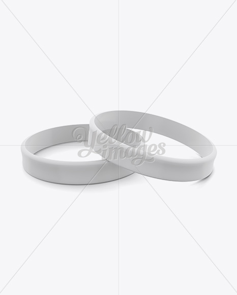 Silicone Wristbands Mockup