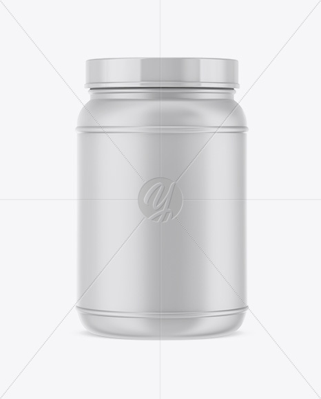 Plastic Protein Jar Mockup
