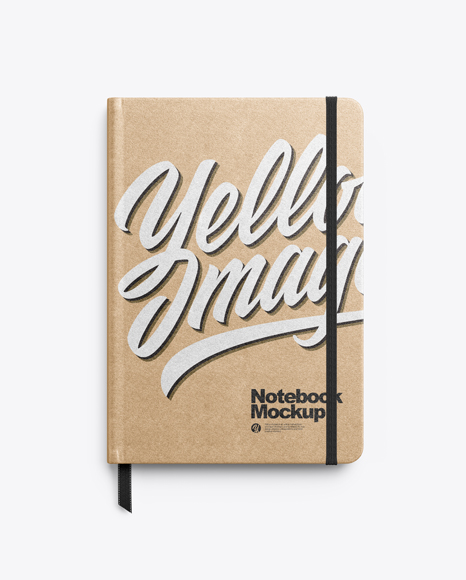 Kraft Notebook Mockup - Spiral bound mockup