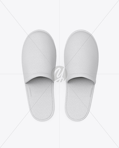 Slippers Mockup - Top View