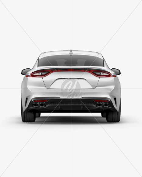 Sport Car Mockup - Back View