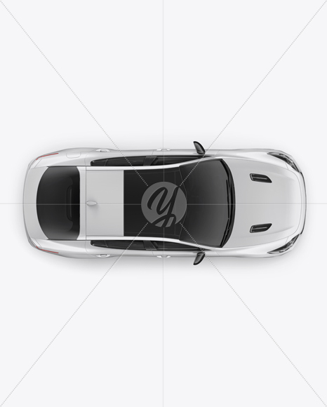 Sport Car Mockup - Top View