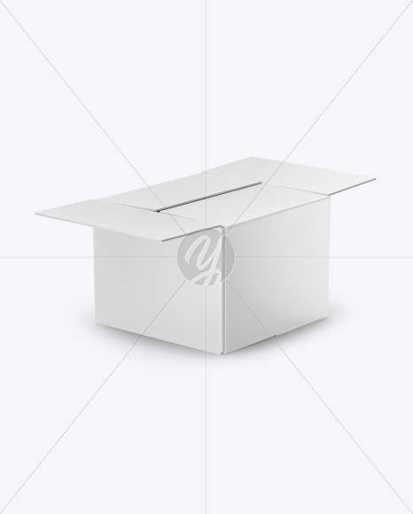 Half-Open Box Mockup