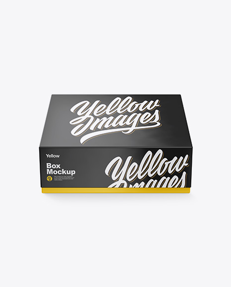 Glossy Paper Box Mockup - Rectangle box mockup