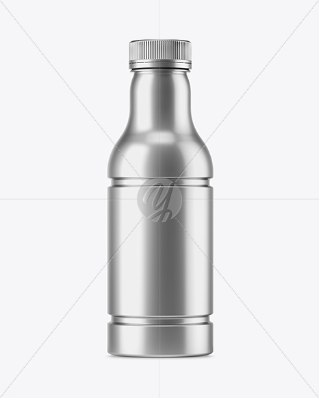 Metallized Plastic Bottle Mockup