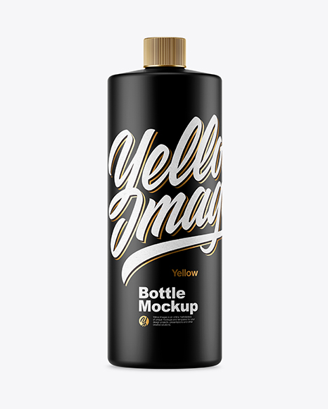 Matte Plastic Bottle Mockup