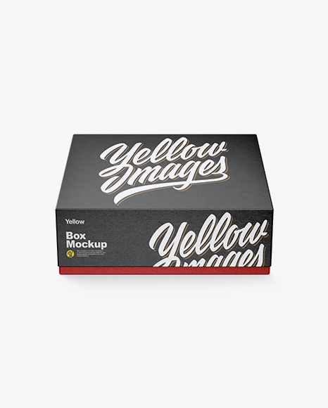 Textured Paper Box Mockup - Textured+Paper+Box+Mockup+In+Box+Mockups+On+Yellow+Images+Object+Mockups