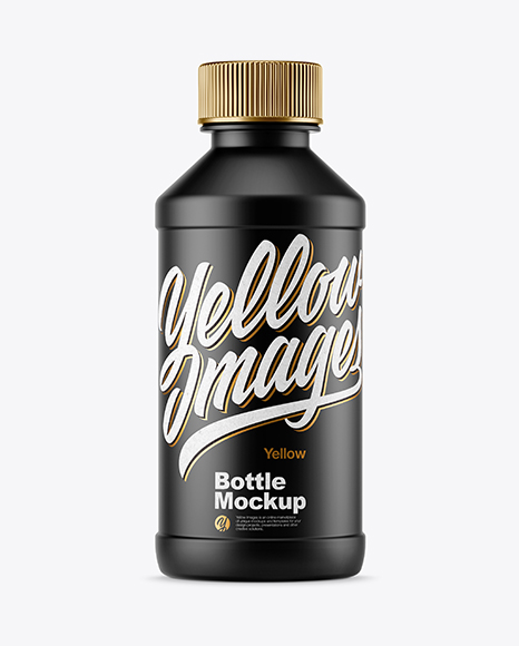 Matte Plastic Bottle Mockup