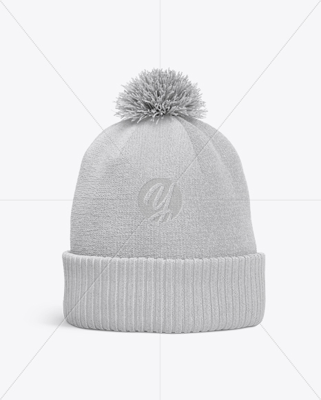 Winter Hat Mockup - Front View