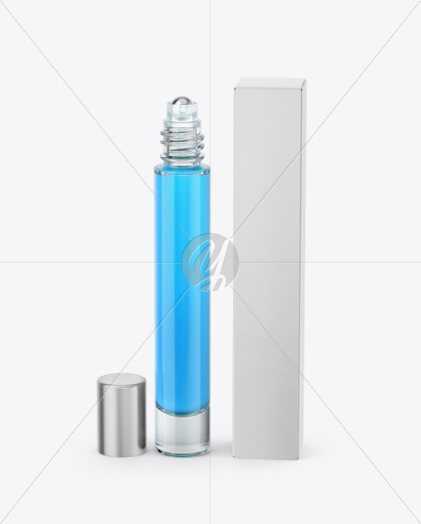 Cosmetic Bottle and Box Mockup