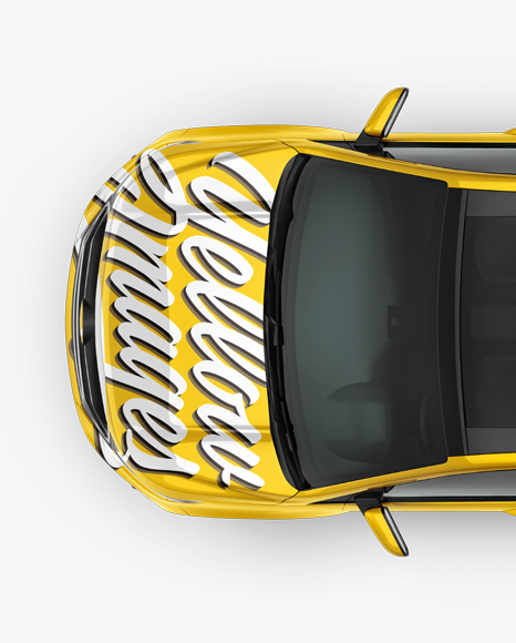 SUV Сrossover Mockup - Top View - Crossover+SUV+Mockup+-+Top+View