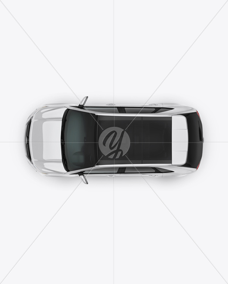 SUV Сrossover Mockup - Top View