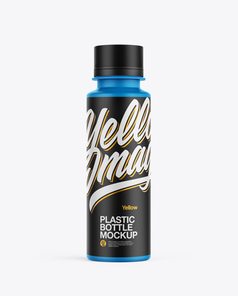 Matte Plastic Bottle Mockup - Label mockup bottle