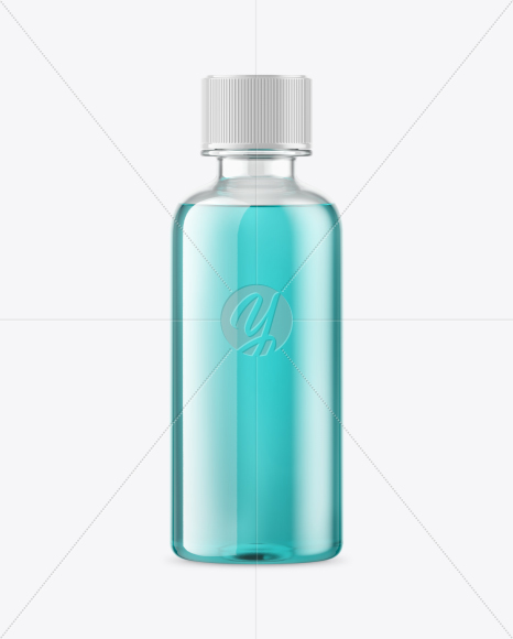 Clear Glass Bottle Mockup