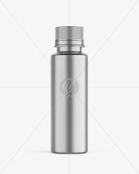 Metallized Plastic Bottle Mockup