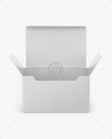 Opened Paper Box Mockup