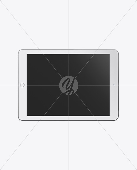 Horizontal iPad Mockup Mockup - Front View