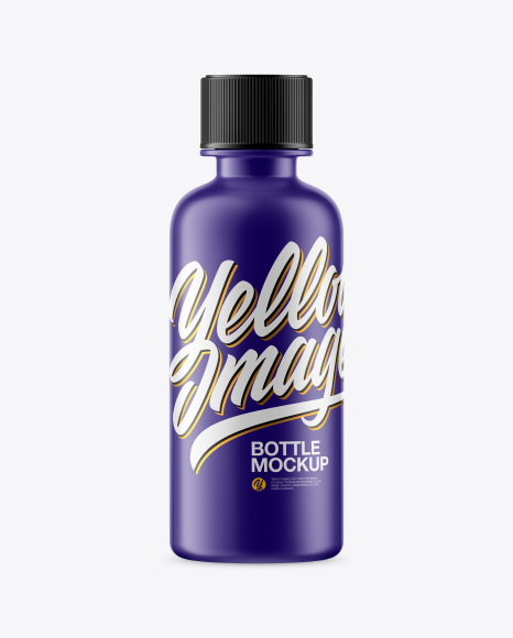 Matte Plastic Bottle Mockup