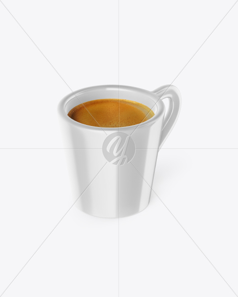 Glossy Coffee Cup Mockup