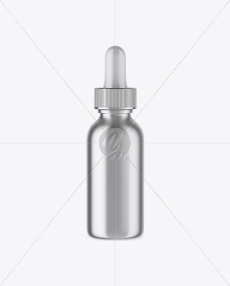 Metallic Dropper Bottle Mockup