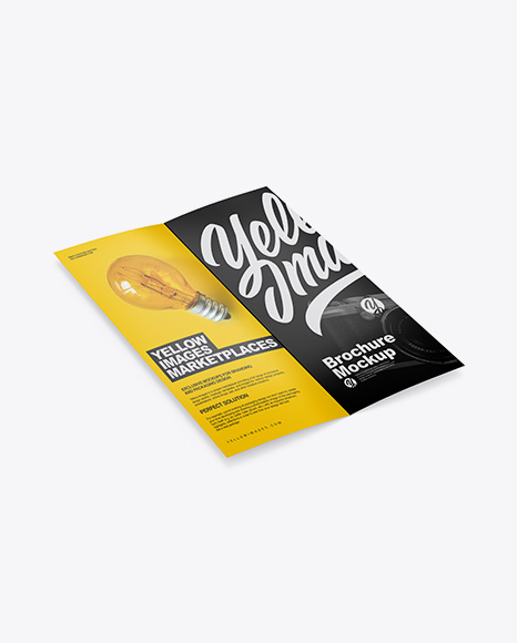 Glossy Brochure Mockup - Magazine page mockup