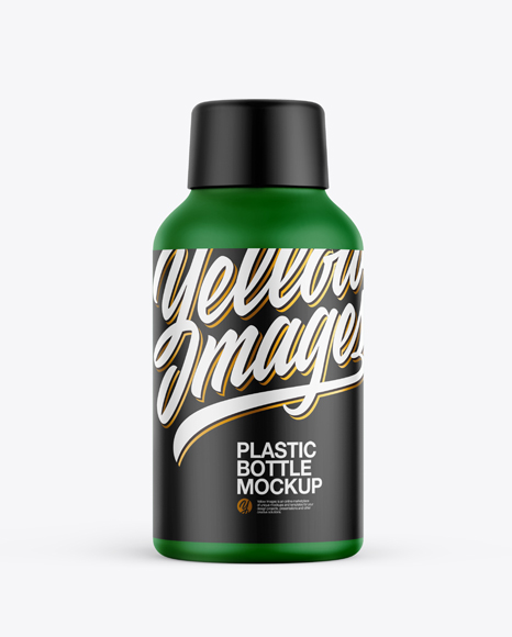 Matte Plastic Bottle Mockup - Label mockup bottle