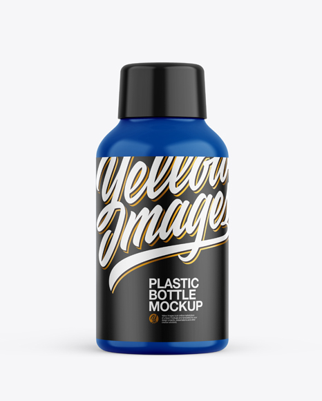 Glossy Plastic Bottle Mockup