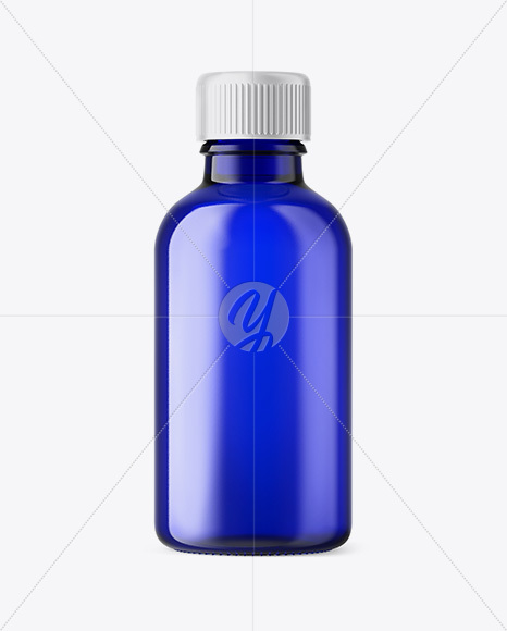 50ml Blue Glass Сosmetic Bottle